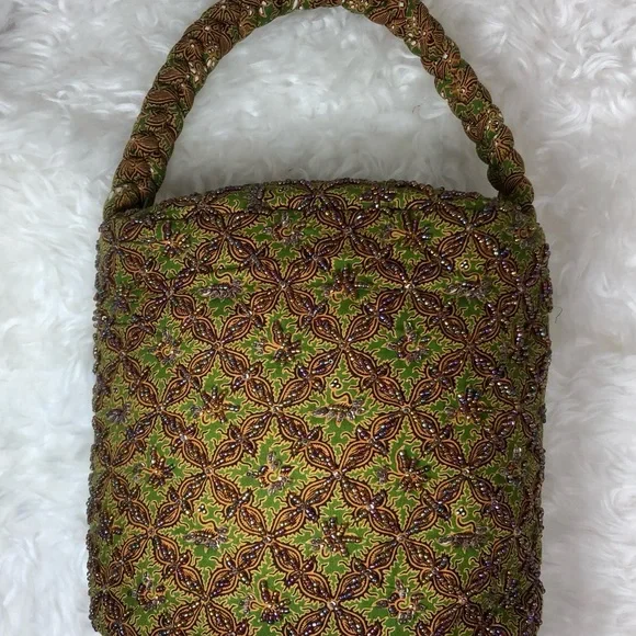 BELLASIMA BEADED FABRIC BAG - Picture 2 of 13